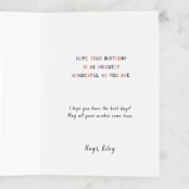 "Self love" - Single Greeting Cards in Citrus by Emanuela Carratoni - Customizable Interior Example