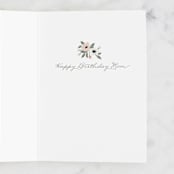 "Blooming with happiness" - Single Greeting Cards in Blush by Jamie Alexander - Interior