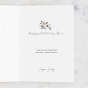 "Blooming with happiness" - Single Greeting Cards in Blush by Jamie Alexander - Customizable Interior Example