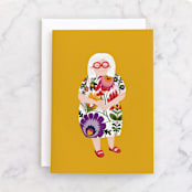"Fabulous Grandma Birthday" - Single Greeting Cards in Sunflower by Meredith Ann - Front
