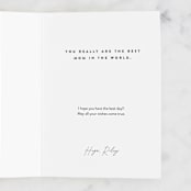 "Queen Mom" - Single Greeting Cards in Midnight by Maria Alou - Customizable Interior Example