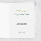 "bday gal" - Single Greeting Cards in Midnight by Jen Owens - Customizable Interior Example