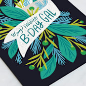 "bday gal" - Single Greeting Cards in Midnight by Jen Owens - Close-Up