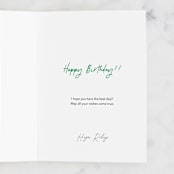 "Sublime" - Single Greeting Cards in Blush by Tamara Hilje - Customizable Interior Example