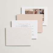 "Framed in Ferns" - Wedding Invitations in Petal by Kristie Kern - Back of Card Options