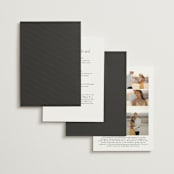 "Over Monogram" - Wedding Invitations in Stormy by Jessica Williams - Back of Card Options