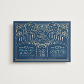 "Ornate Deco" - Wedding Invitations in Goldenrod by GeekInk Design - Front
