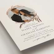 "Locket" - Wedding Invitations in Pearl by Erin L. Wilson - Detail