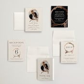 "Locket" - Wedding Invitations in Pearl by Erin L. Wilson - Invitation Suite