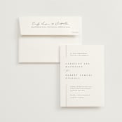 "London" - Wedding Invitations in Classic by Kelly Schmidt - Invitation with Envelope