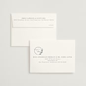 "For Eternity" - Wedding Invitations in Midnight by Ana de Sousa - FREE Recipient Addressing