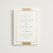 "Refined style" - Wedding Invitations in Slate by Stacey Meacham - Front