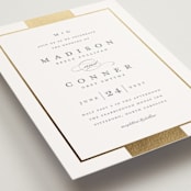 "Refined style" - Wedding Invitations in Slate by Stacey Meacham - Detail