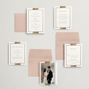 "Refined style" - Wedding Invitations in Slate by Stacey Meacham - Invitation Suite