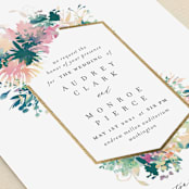"Pretty Wildflowers" - Wedding Invitations in Garden by Lori Wemple - Detail