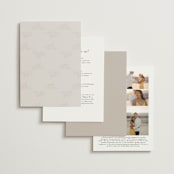 "Natural Monogram" - Wedding Invitations in Porcelain by Jennifer Postorino - Back of Card Options