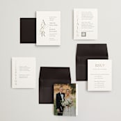 "Initialed" - Wedding Invitations in Chantilly by Jessica Williams - Invitation Suite