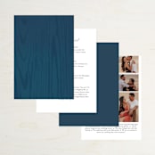 "Strands Of Lights" - Wedding Invitations in Navy by Hooray Creative - Back of Card Options