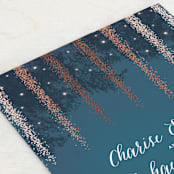 "Strands Of Lights" - Wedding Invitations in Navy by Hooray Creative - Detail