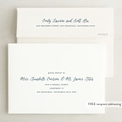 "Strands Of Lights" - Wedding Invitations in Navy by Hooray Creative - FREE Recipient Addressing