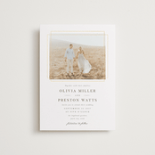 "Regent" - Wedding Invitations in Opal by Robert and Stella - Front