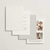 "Regent" - Wedding Invitations in Opal by Robert and Stella - Back of Card Options