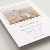 "Regent" - Wedding Invitations in Opal by Robert and Stella - Detail