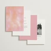 "Lush" - Wedding Invitations in Blush by Susan Moyal - Back of Card Options