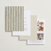 "Deco Spring Florals" - Wedding Invitations in Birch by Shiny Penny Studio - Back of Card Options