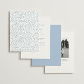 "storybook garden" - Wedding Invitations in Bluebell by Kristie Kern - Back of Card Options