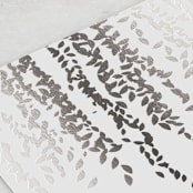 "Cascade" - Wedding Invitations in Mist by Lori Wemple - Detail
