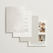 "Gilded Palm" - Wedding Invitations in Sand by Melinda Denison - Back of Card Options