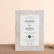 "Modern Marble" - Wedding Invitations in Cloud by Kelly Schmidt - Front