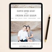 "Modern Marble" - Wedding Invitations in Cloud by Kelly Schmidt - FREE Wedding Website
