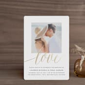 "A Sparkly Love" - Wedding Invitations in Snow by Erin Deegan - Front