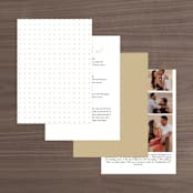 "A Sparkly Love" - Wedding Invitations in Snow by Erin Deegan - Back of Card Options
