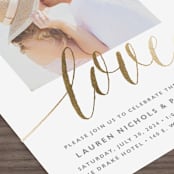 "A Sparkly Love" - Wedding Invitations in Snow by Erin Deegan - Detail
