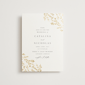 "Swoon" - Wedding Invitations in Cotton by Carolyn Nicks - Front