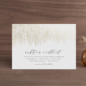 "Sparkle + Shine" - Wedding Invitations in Golden by Kristie Kern - Front