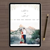 "Sparkle + Shine" - Wedding Invitations in Golden by Kristie Kern - FREE Wedding Website