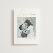 "The Wedding" - Wedding Invitations in Marshmallow by Kaydi Bishop - Front