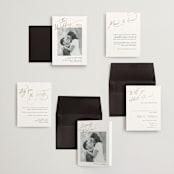 "The Wedding" - Wedding Invitations in Marshmallow by Kaydi Bishop - Invitation Suite