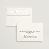 "Mountaintop" - Wedding Invitations in Evergreen by Paper Sun Studio - FREE Recipient Addressing