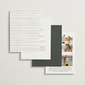 "Peaks" - Wedding Invitations in Hunter by Sarah Brown - Back of Card Options
