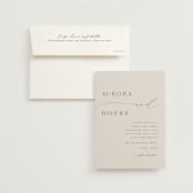 "gathering" - Wedding Invitations in Smoke by Olivia Raufman - Invitation with Envelope