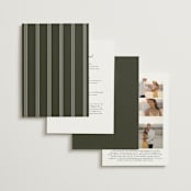 "refined" - Wedding Invitations in Deep Olive by Nicole Walsh - Back of Card Options