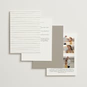 "Swoon" - Wedding Invitations in Cotton by Carolyn Nicks - Back of Card Options