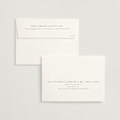 "Swoon" - Wedding Invitations in Cotton by Carolyn Nicks - FREE Recipient Addressing