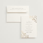 "Swoon" - Wedding Invitations in Cotton by Carolyn Nicks - Invitation with Envelope