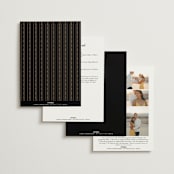 "Black Tie Affair" - Wedding Invitations in Onyx by Hooray Creative - Back of Card Options